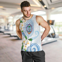 Guam Chamorro Men Tank Top Guasali Flowers Curves Style