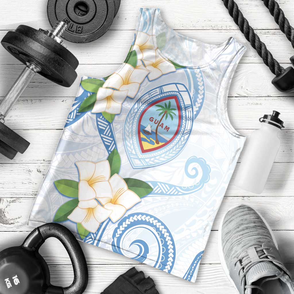 Guam Chamorro Men Tank Top Guasali Flowers Curves Style