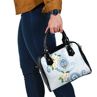 Guam Chamorro Shoulder Handbag Guasali Flowers Curves Style