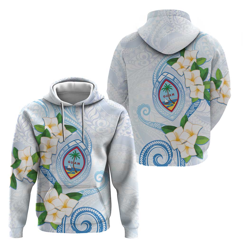 Guam Chamorro Zip Hoodie Guasali Flowers Curves Style LT05 - Polynesian Pride
