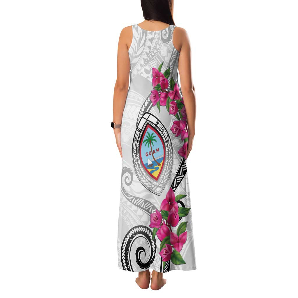 Guam Chamorro Family Matching Tank Maxi Dress and Hawaiian Shirt Curves Polynesian Tattoo Mix Bougainvillea LT05 - Polynesian Pride