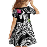 Hafa Adai Guam Family Matching Long Sleeve Bodycon Dress and Hawaiian Shirt Polynesian Tattoo Tropical Flowers LT05 - Polynesian Pride