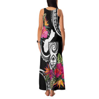 Hafa Adai Guam Family Matching Tank Maxi Dress and Hawaiian Shirt Polynesian Tattoo Tropical Flowers LT05 - Polynesian Pride
