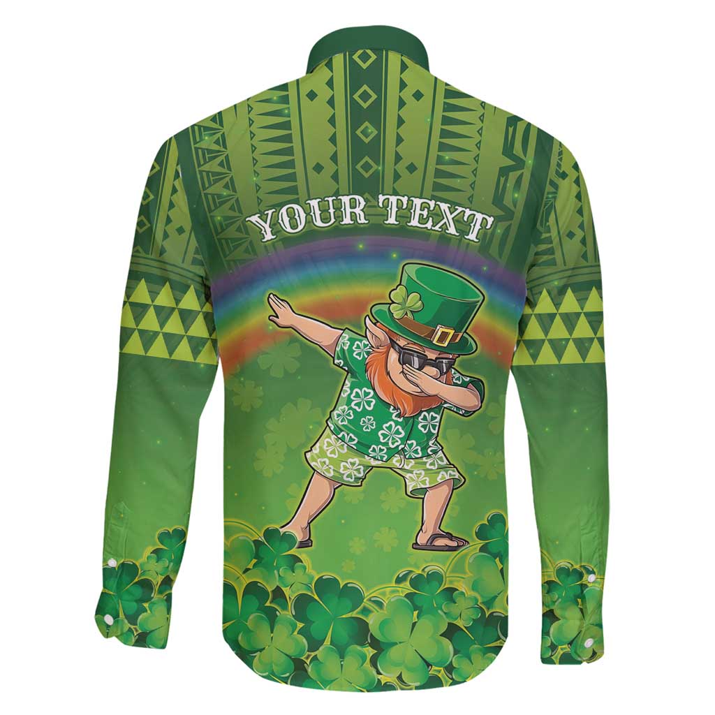 Personalised Hawaii Saint Patrick's Day Family Matching Mermaid Dress and Hawaiian Shirt Let's Get Fit Shaced LT05 - Polynesian Pride