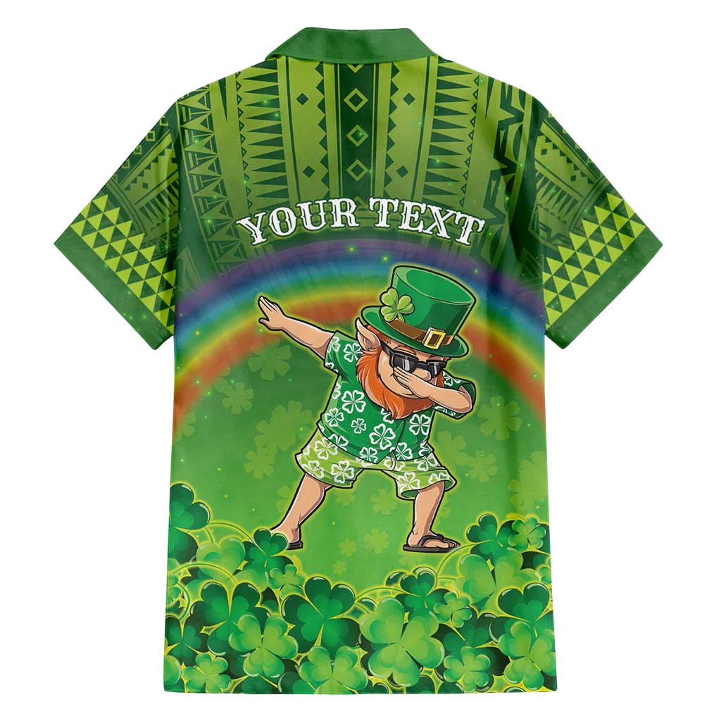Personalised Hawaii Saint Patrick's Day Family Matching Off Shoulder Maxi Dress and Hawaiian Shirt Let's Get Fit Shaced LT05 - Polynesian Pride