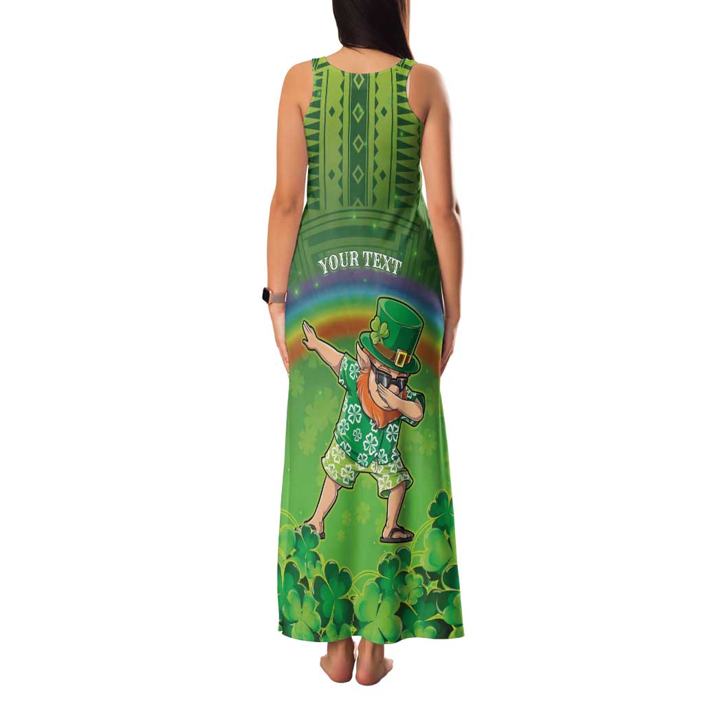 Personalised Hawaii Saint Patrick's Day Family Matching Tank Maxi Dress and Hawaiian Shirt Let's Get Fit Shaced