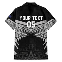 Custom New Zealand Cricket Family Matching Off Shoulder Maxi Dress and Hawaiian Shirt Go Champions World Cup 2024 With Maori Pattern LT05 - Polynesian Pride