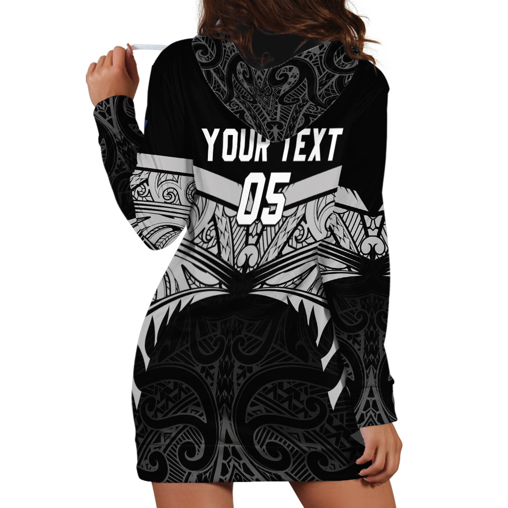 Custom New Zealand Cricket Hoodie Dress Go Champions World Cup 2024 With Maori Pattern LT05 - Polynesian Pride