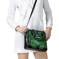 Personalised New Zealand Darts Shoulder Handbag Green Dart Board Maori Pattern LT05 - Polynesian Pride