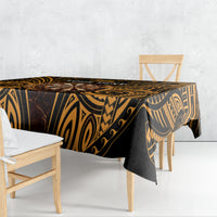 Personalised New Zealand Darts Tablecloth Gold Dart Board Maori Pattern