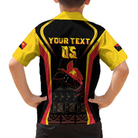 Custom Papua New Guinea Cricket Family Matching Tank Maxi Dress and Hawaiian Shirt 2024 World Cup LT05 - Polynesian Pride