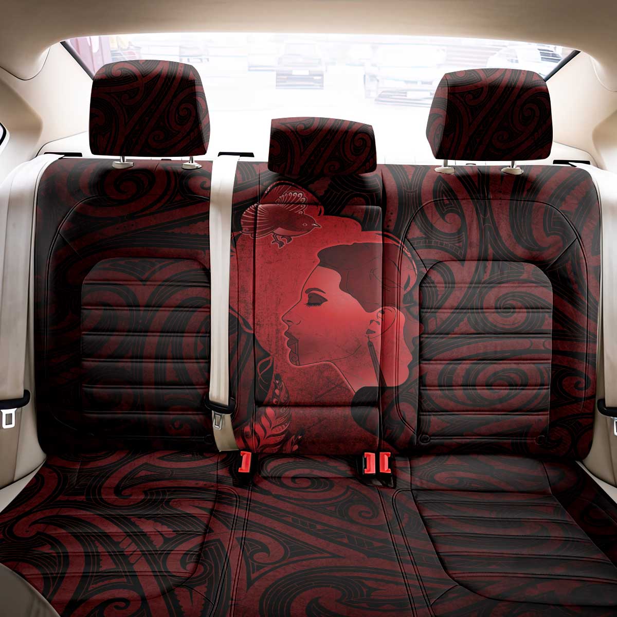 Aotearoa Mana Wahine Back Car Seat Cover The Spiritual Power Of Women LT05 - Polynesian Pride