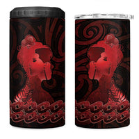 Aotearoa Mana Wahine 4 in 1 Can Cooler Tumbler The Spiritual Power Of Women LT05 One Size: 16 oz Red - Polynesian Pride