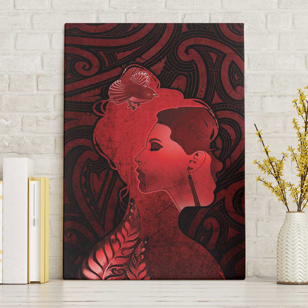 Aotearoa Mana Wahine Canvas Wall Art The Spiritual Power Of Women LT05 Without Frame Red - Polynesian Pride