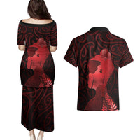 Aotearoa Mana Wahine Couples Matching Puletasi and Hawaiian Shirt The Spiritual Power Of Women LT05 - Polynesian Pride