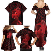 Aotearoa Mana Wahine Family Matching Summer Maxi Dress and Hawaiian Shirt The Spiritual Power Of Women LT05 - Polynesian Pride