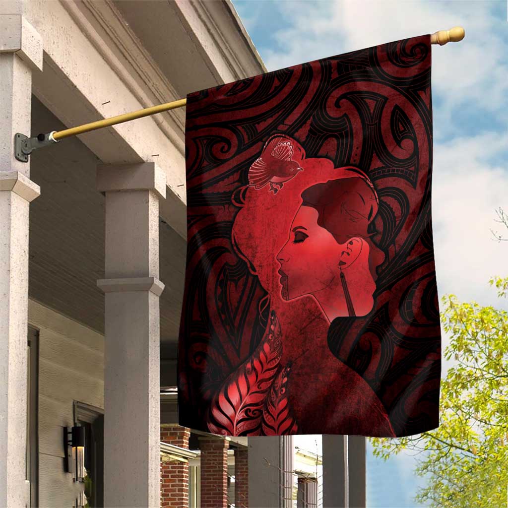 Aotearoa Mana Wahine Garden Flag The Spiritual Power Of Women LT05 House Flag Red - Polynesian Pride