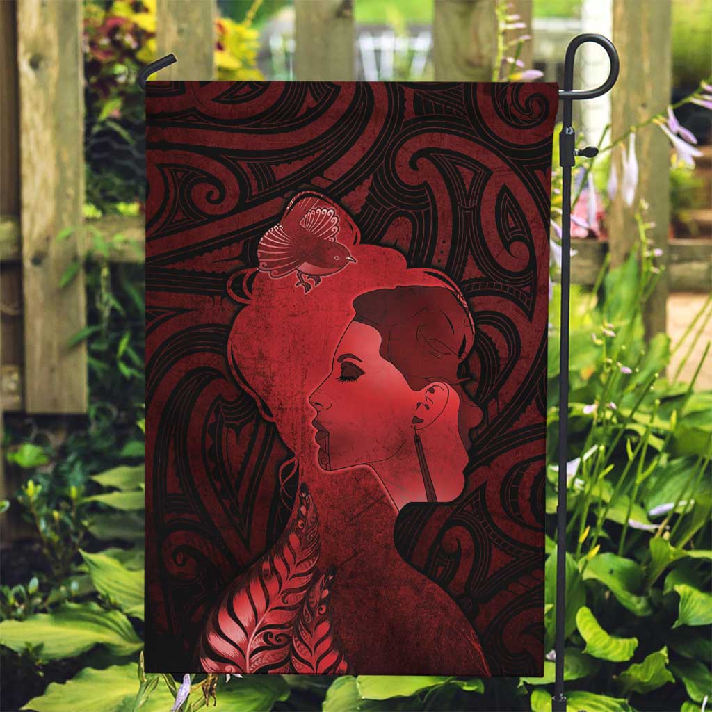 Aotearoa Mana Wahine Garden Flag The Spiritual Power Of Women LT05 Garden Flag Red - Polynesian Pride