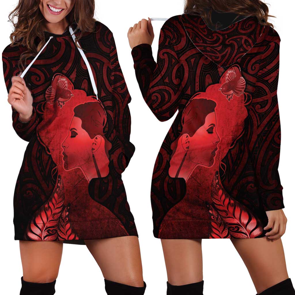 Aotearoa Mana Wahine Hoodie Dress The Spiritual Power Of Women LT05 - Polynesian Pride