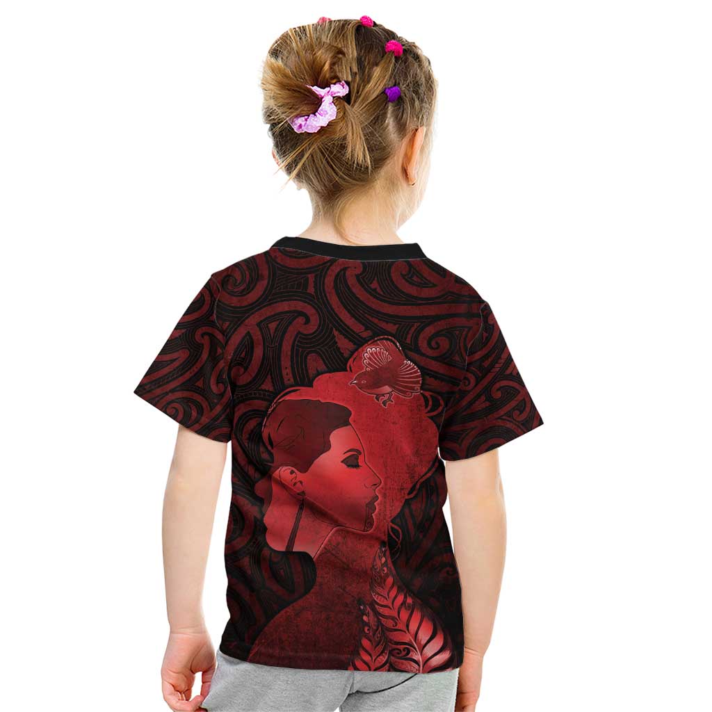 Aotearoa Mana Wahine Kid T Shirt The Spiritual Power Of Women LT05 - Polynesian Pride