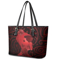 Aotearoa Mana Wahine Leather Tote Bag The Spiritual Power Of Women LT05 - Polynesian Pride