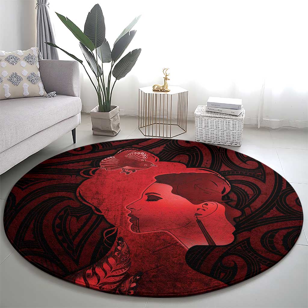 Aotearoa Mana Wahine Round Carpet The Spiritual Power Of Women LT05 - Polynesian Pride