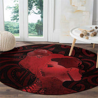 Aotearoa Mana Wahine Round Carpet The Spiritual Power Of Women LT05 - Polynesian Pride