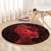 Aotearoa Mana Wahine Round Carpet The Spiritual Power Of Women LT05 - Polynesian Pride