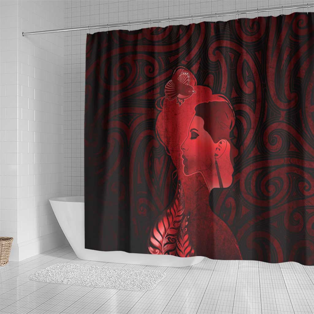 Aotearoa Mana Wahine Shower Curtain The Spiritual Power Of Women LT05 - Polynesian Pride