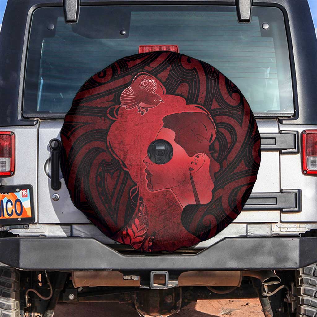 Aotearoa Mana Wahine Spare Tire Cover The Spiritual Power Of Women LT05 Red - Polynesian Pride