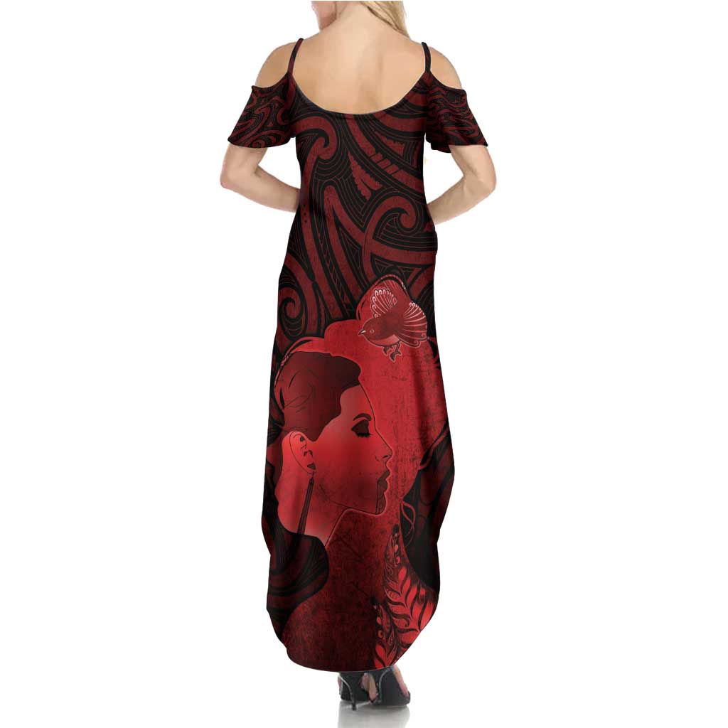 Aotearoa Mana Wahine Summer Maxi Dress The Spiritual Power Of Women LT05 - Polynesian Pride