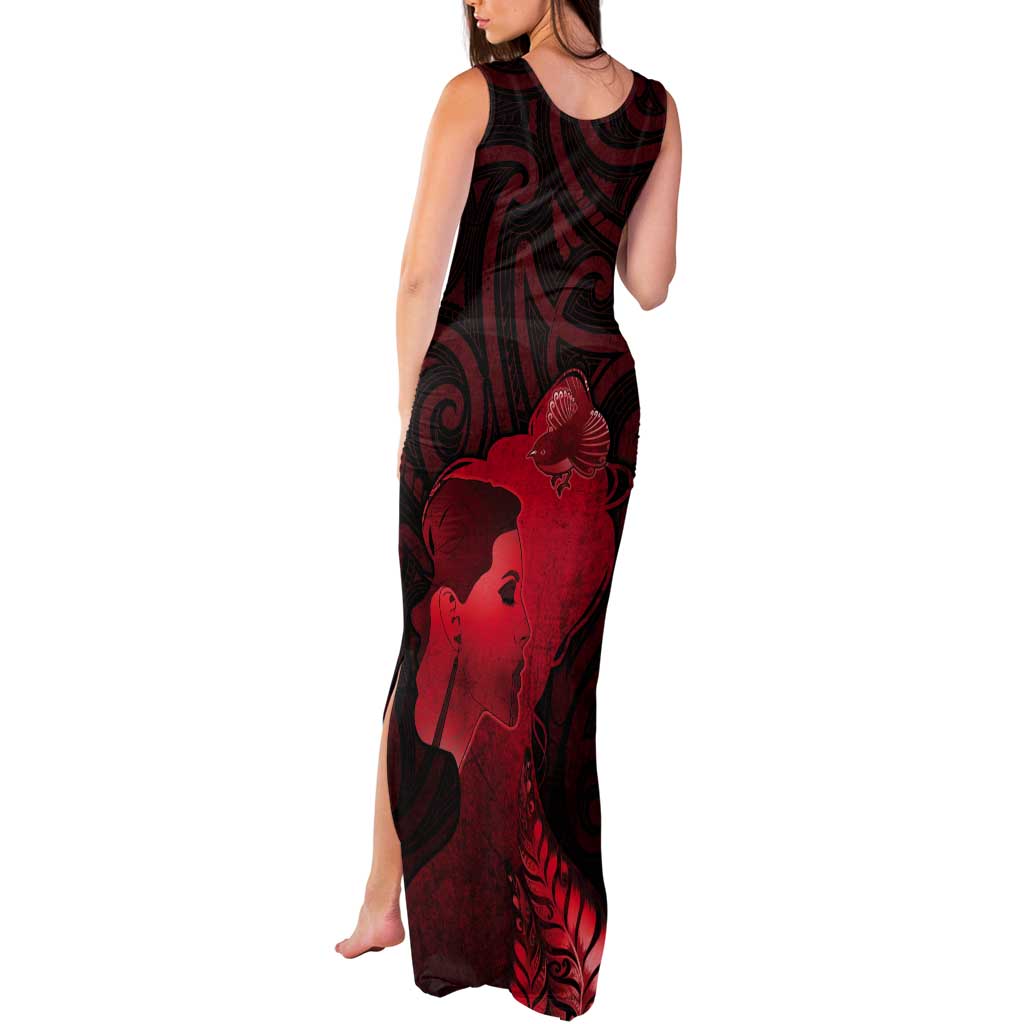 Aotearoa Mana Wahine Tank Maxi Dress The Spiritual Power Of Women LT05 - Polynesian Pride