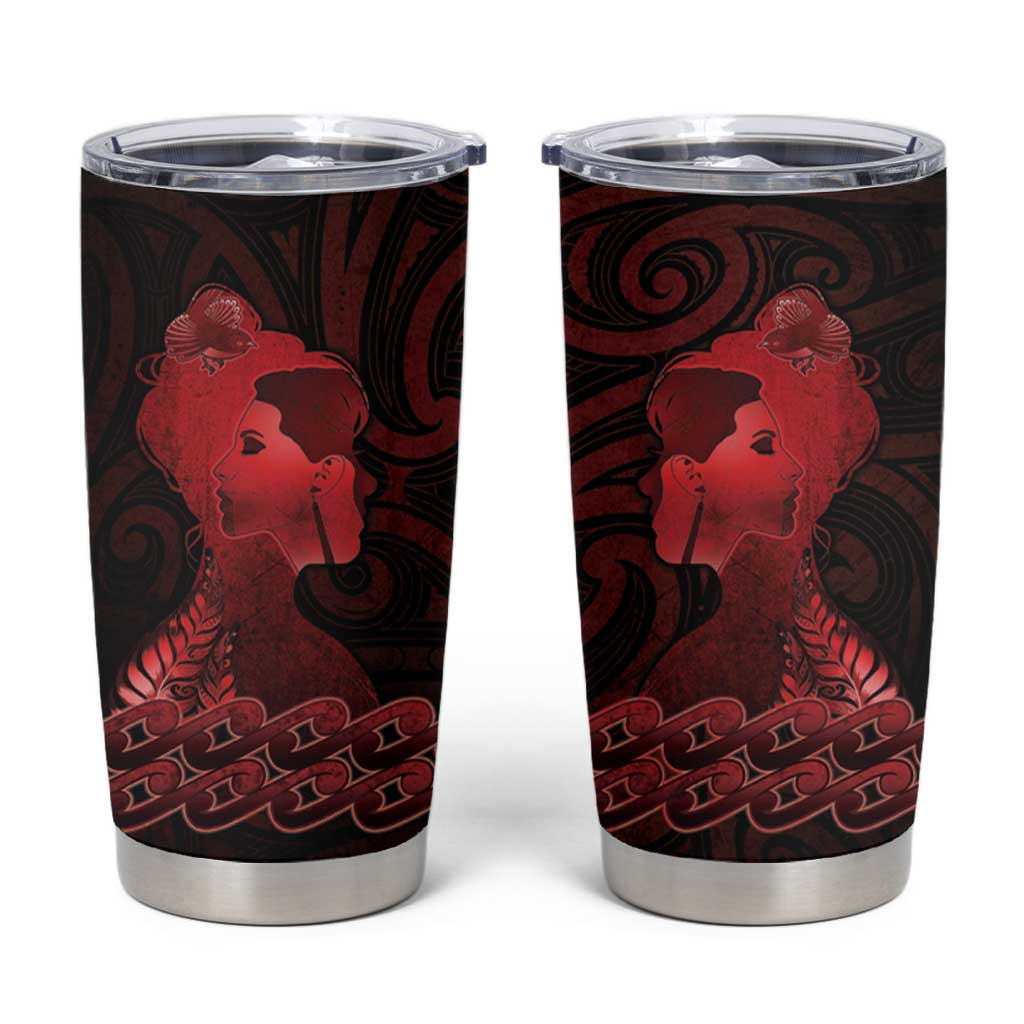 Aotearoa Mana Wahine Tumbler Cup The Spiritual Power Of Women LT05 Red - Polynesian Pride