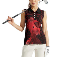 Aotearoa Mana Wahine Women Sleeveless Polo Shirt The Spiritual Power Of Women LT05 - Polynesian Pride