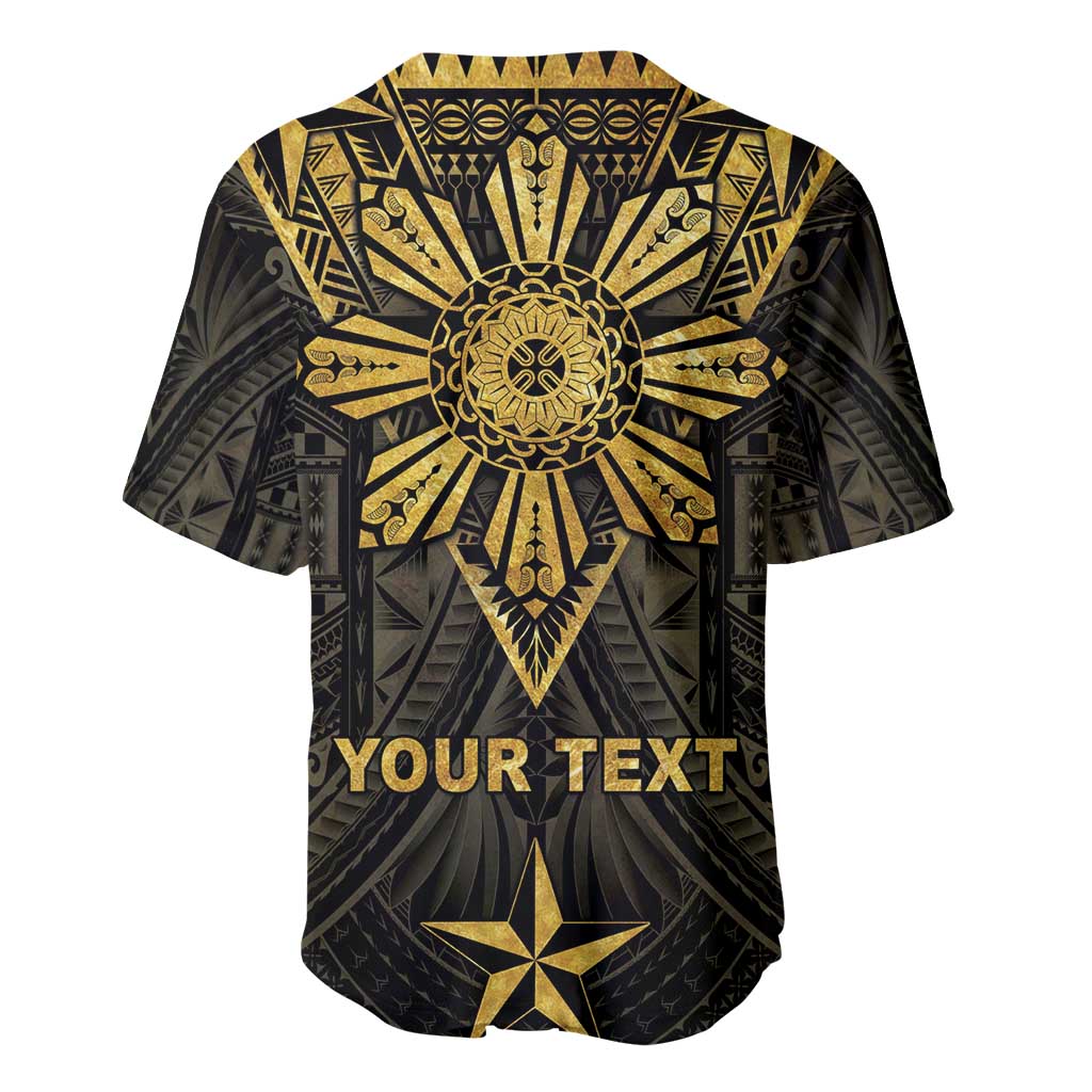 Personalised Philippines Independence Day Baseball Jersey Filipinos Sun Star Tribal