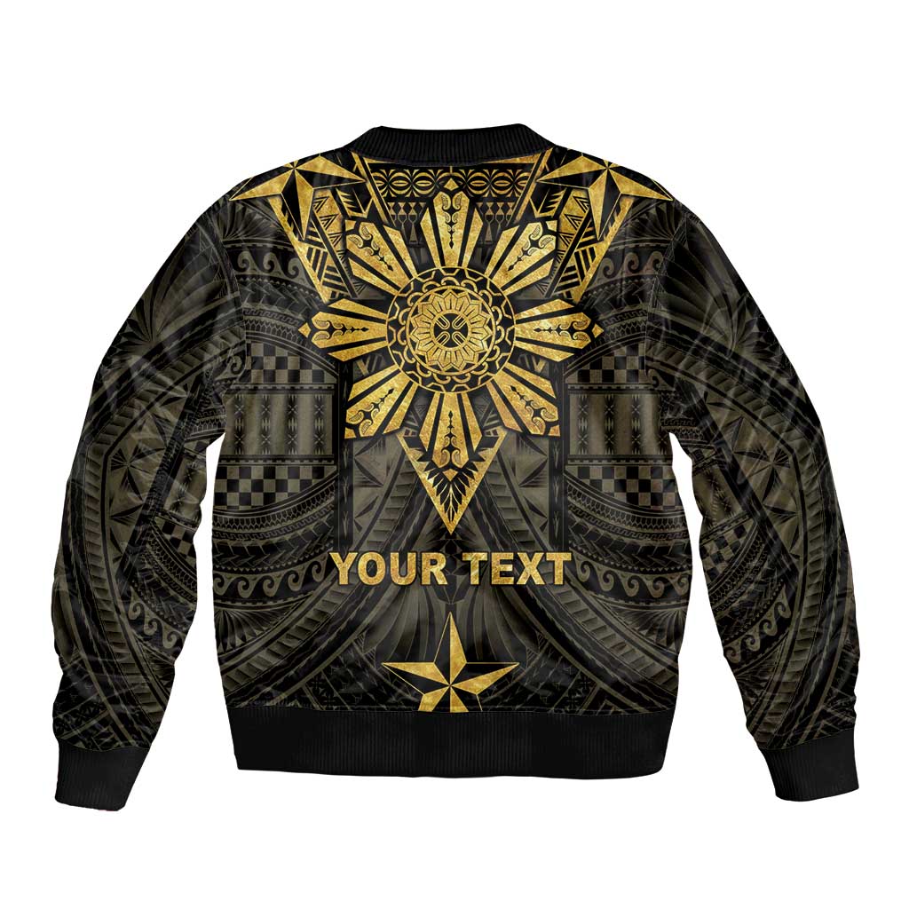 Personalised Philippines Independence Day Bomber Jacket Filipinos Sun Star Tribal LT05 - Polynesian Pride