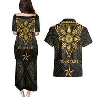 Personalised Philippines Independence Day Couples Matching Puletasi and Hawaiian Shirt Filipinos Sun Star Tribal LT05 - Polynesian Pride