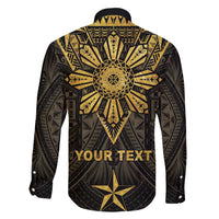 Personalised Philippines Independence Day Family Matching Long Sleeve Bodycon Dress and Hawaiian Shirt Filipinos Sun Star Tribal LT05 - Polynesian Pride