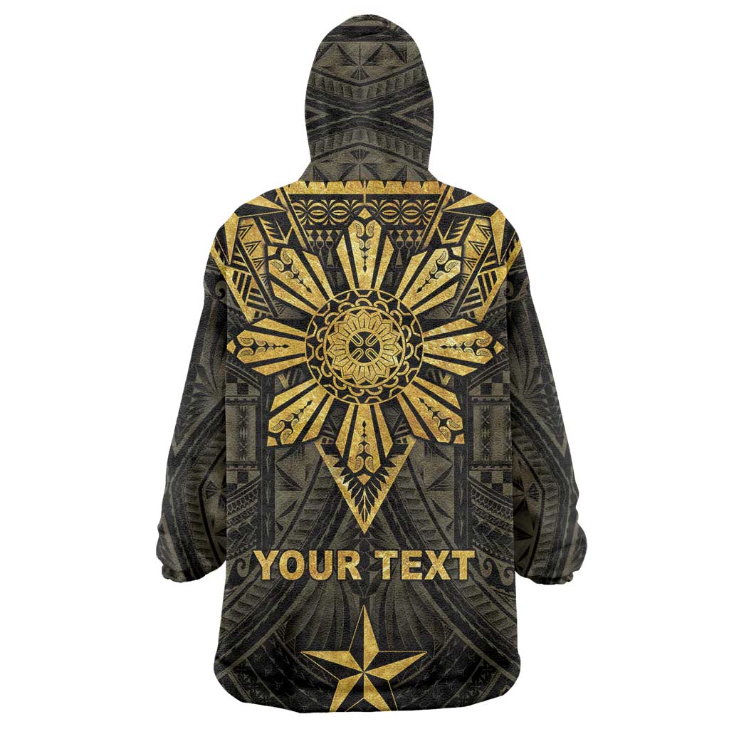 Personalised Philippines Independence Day Wearable Blanket Hoodie Filipinos Sun Star Tribal LT05 - Polynesian Pride
