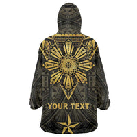 Personalised Philippines Independence Day Wearable Blanket Hoodie Filipinos Sun Star Tribal LT05 - Polynesian Pride