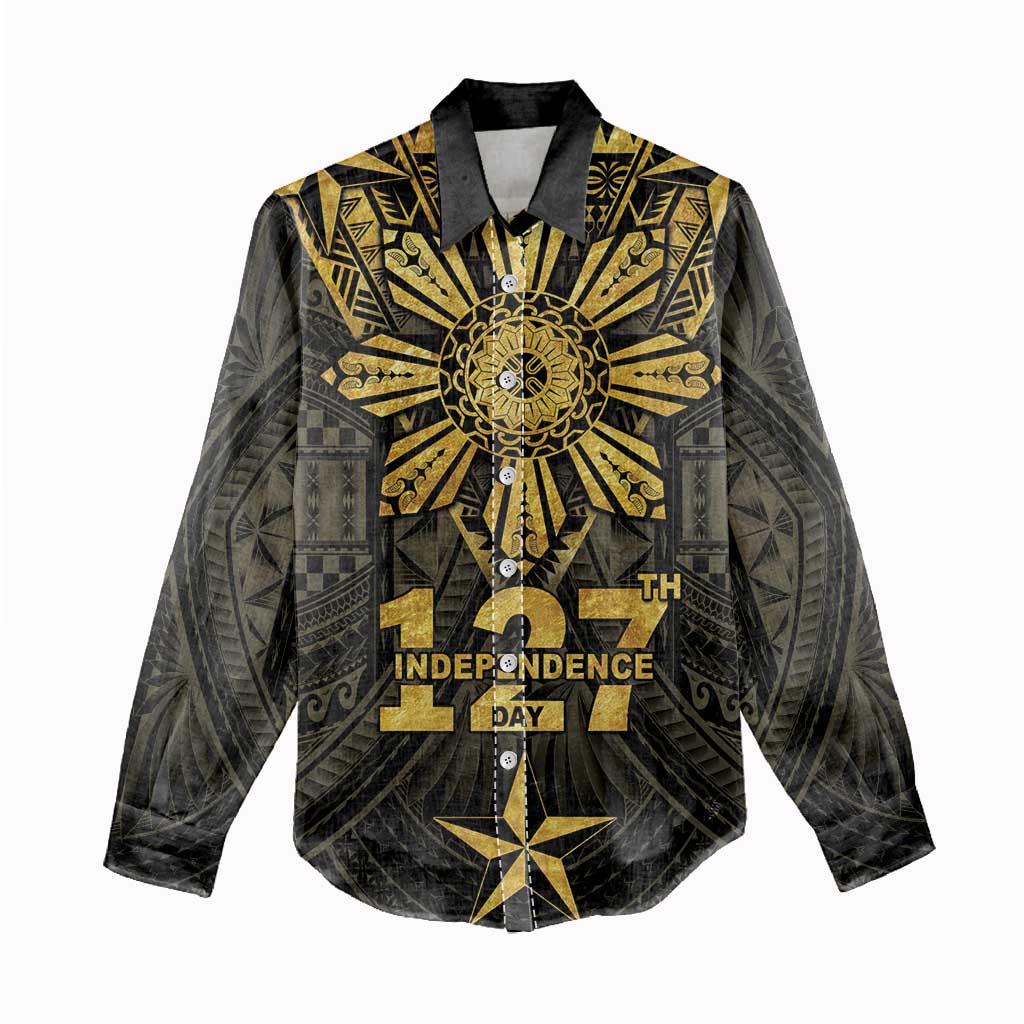 Personalised Philippines Independence Day Women Casual Shirt Filipinos Sun Star Tribal LT05 - Polynesian Pride