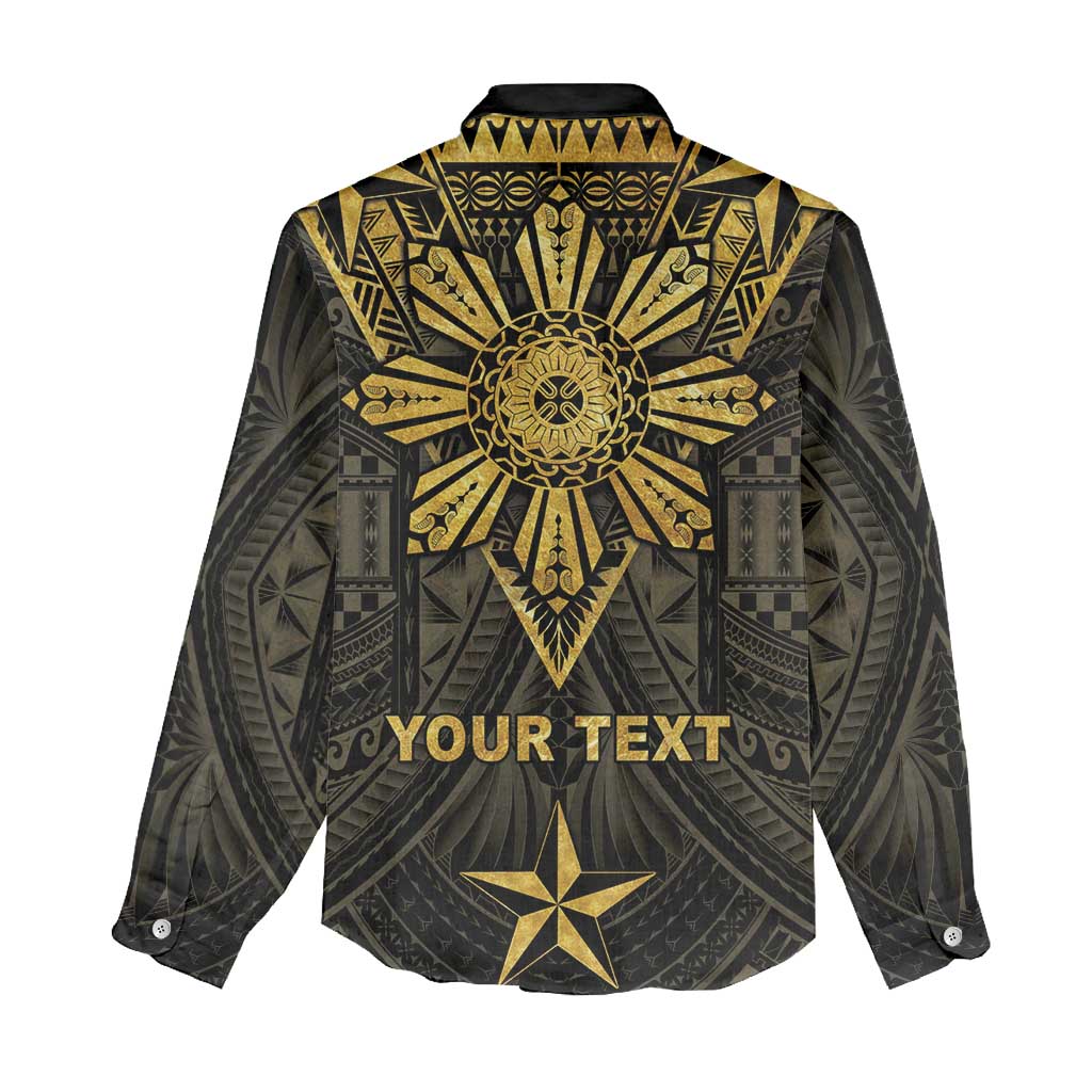 Personalised Philippines Independence Day Women Casual Shirt Filipinos Sun Star Tribal LT05 - Polynesian Pride