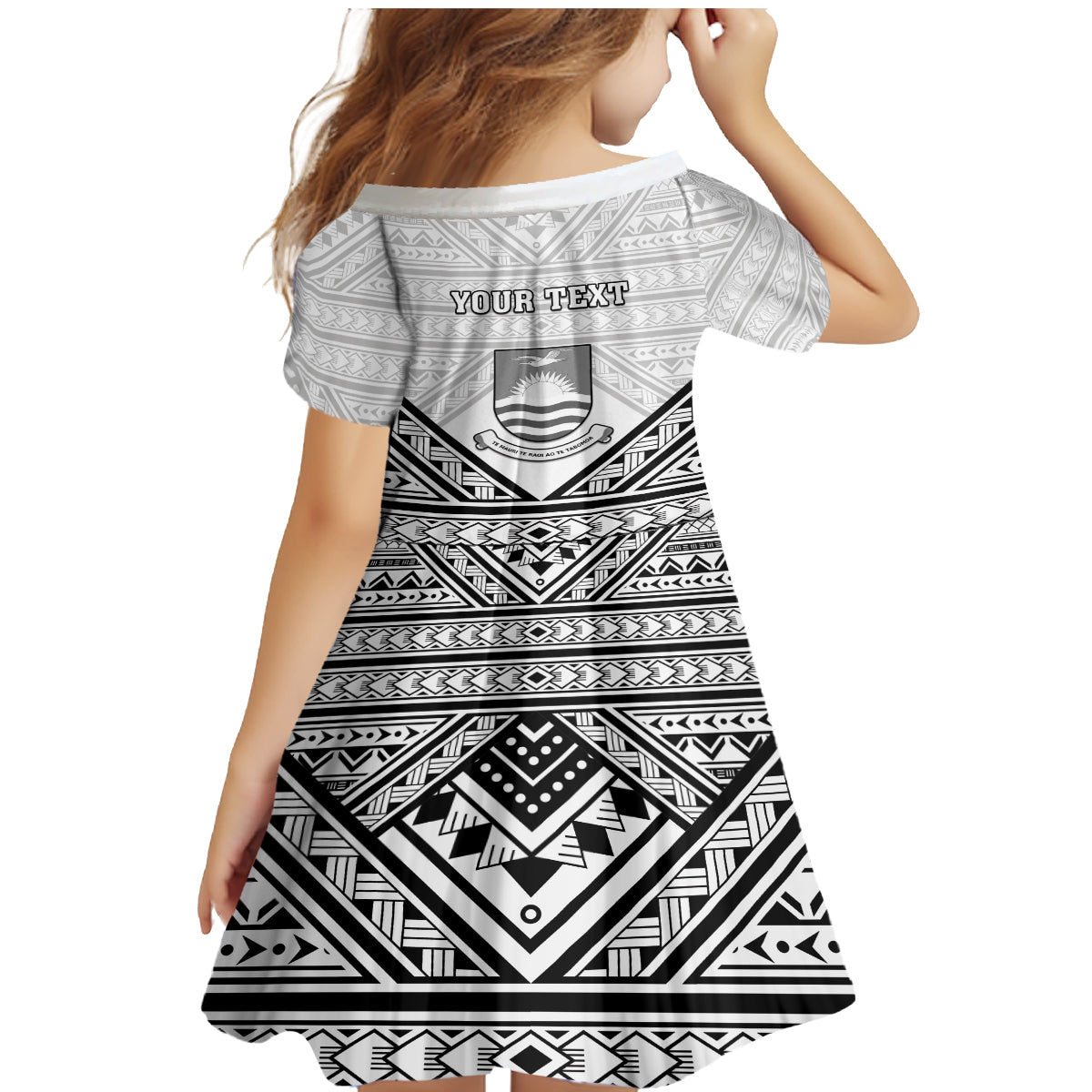 Personalised Kiribati Gospel Day Family Matching Mermaid Dress and Hawaiian Shirt Coat Of Arms Polynesian Pattern LT05 - Polynesian Pride