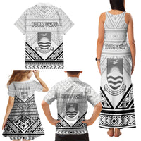 Personalised Kiribati Gospel Day Family Matching Tank Maxi Dress and Hawaiian Shirt Coat Of Arms Polynesian Pattern LT05 - Polynesian Pride