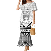 Personalised Kiribati Gospel Day Mermaid Dress Coat Of Arms Polynesian Pattern