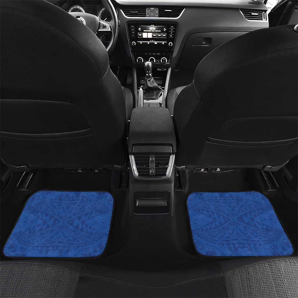 Solomon Islands Independence Day Car Mats Coat Of Arms With Tropical Flowers