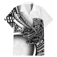 Solomon Islands Nguzunguzu Family Matching Mermaid Dress and Hawaiian Shirt Polynesian Tribal Pattern LT05 Dad's Shirt - Short Sleeve White - Polynesian Pride