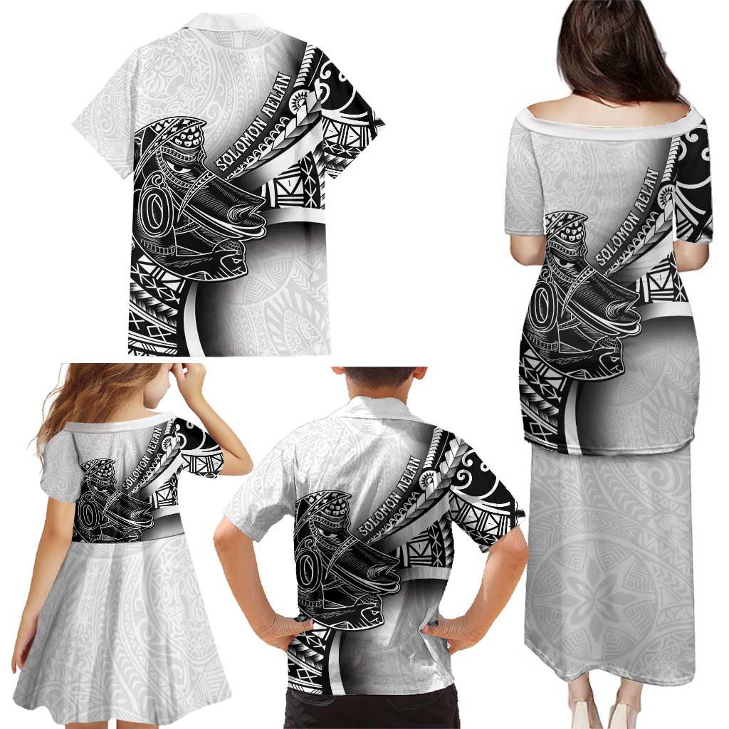 Solomon Islands Nguzunguzu Family Matching Puletasi and Hawaiian Shirt Polynesian Tribal Pattern LT05 - Polynesian Pride