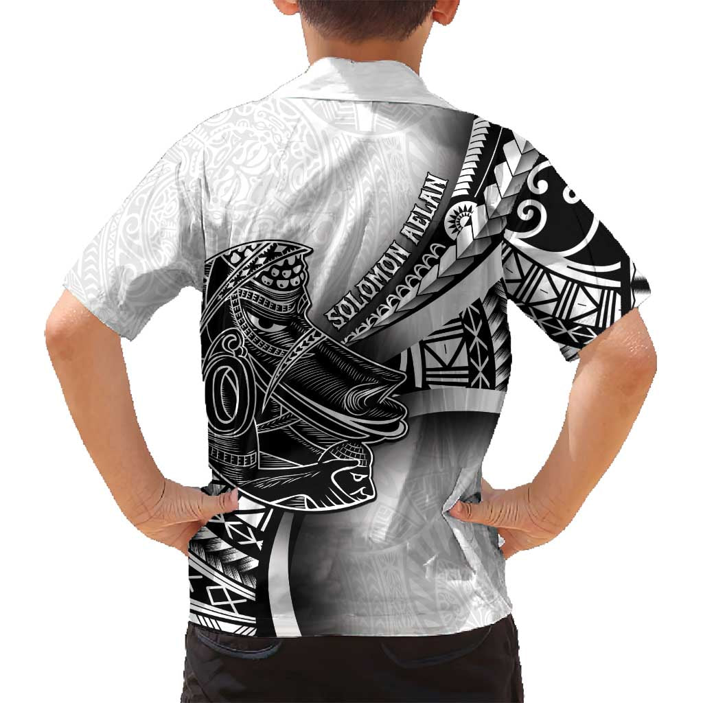 Solomon Islands Nguzunguzu Family Matching Summer Maxi Dress and Hawaiian Shirt Polynesian Tribal Pattern LT05 - Polynesian Pride