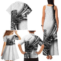 Solomon Islands Nguzunguzu Family Matching Tank Maxi Dress and Hawaiian Shirt Polynesian Tribal Pattern LT05 - Polynesian Pride